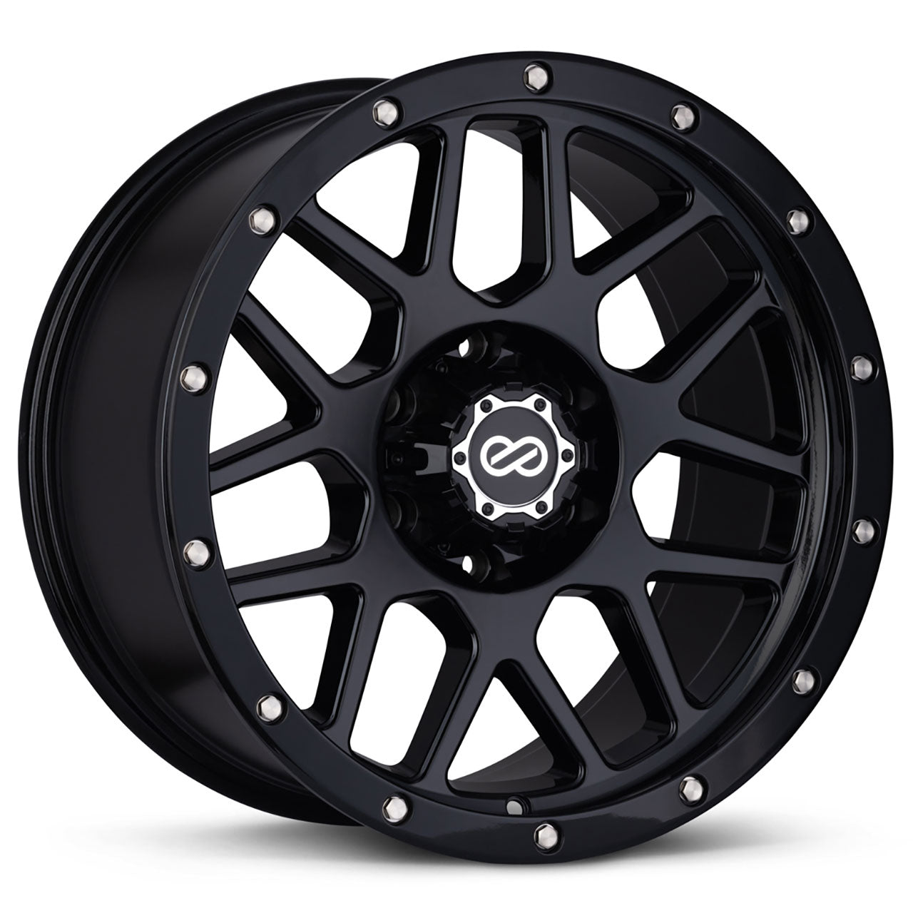 Enkei Matrix 17x8 6x139.7 30mm Offset 93.1mm Bore Brushed Black Wheel