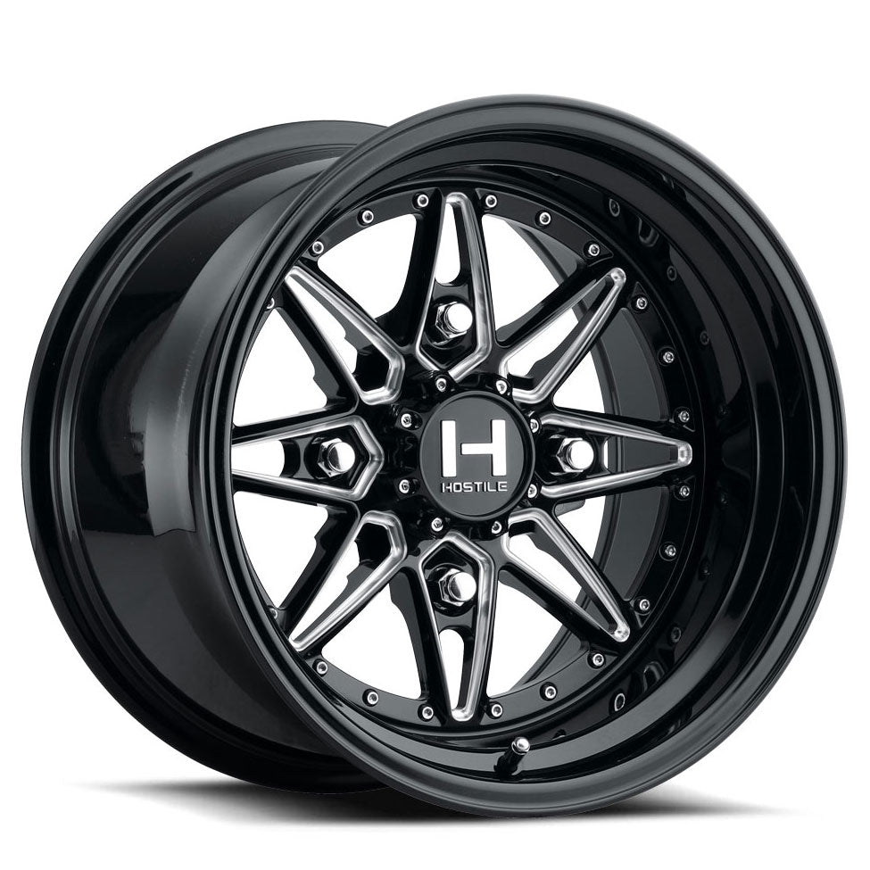 Hostile Forged HF12 BLASTER UTV Black/Machined wheel