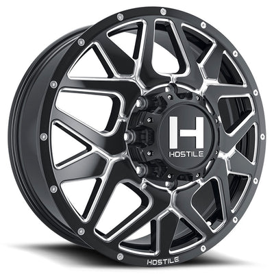 Hostile H402 DIABLO-F Black/Milled wheel