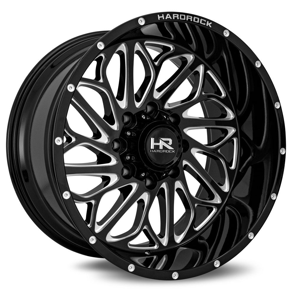 Hardrock H508 BLACKTOP XPOSED Black/Machined wheel