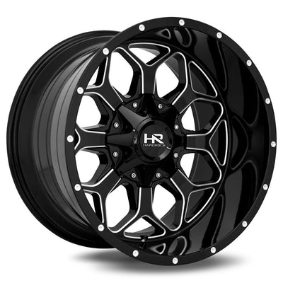 Hardrock H712 INDESTRUCTIBLE Black/Machined wheel