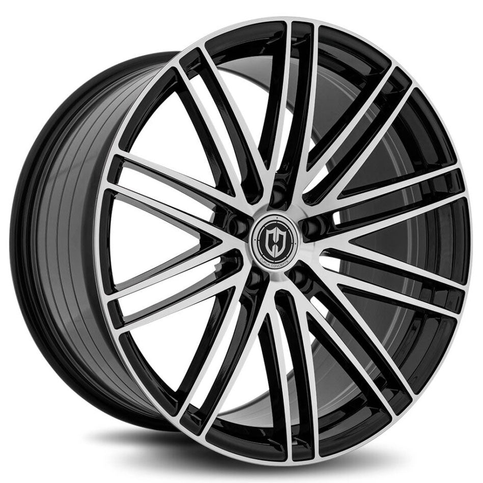 Curva Concepts CFF50 Black/Machined wheel