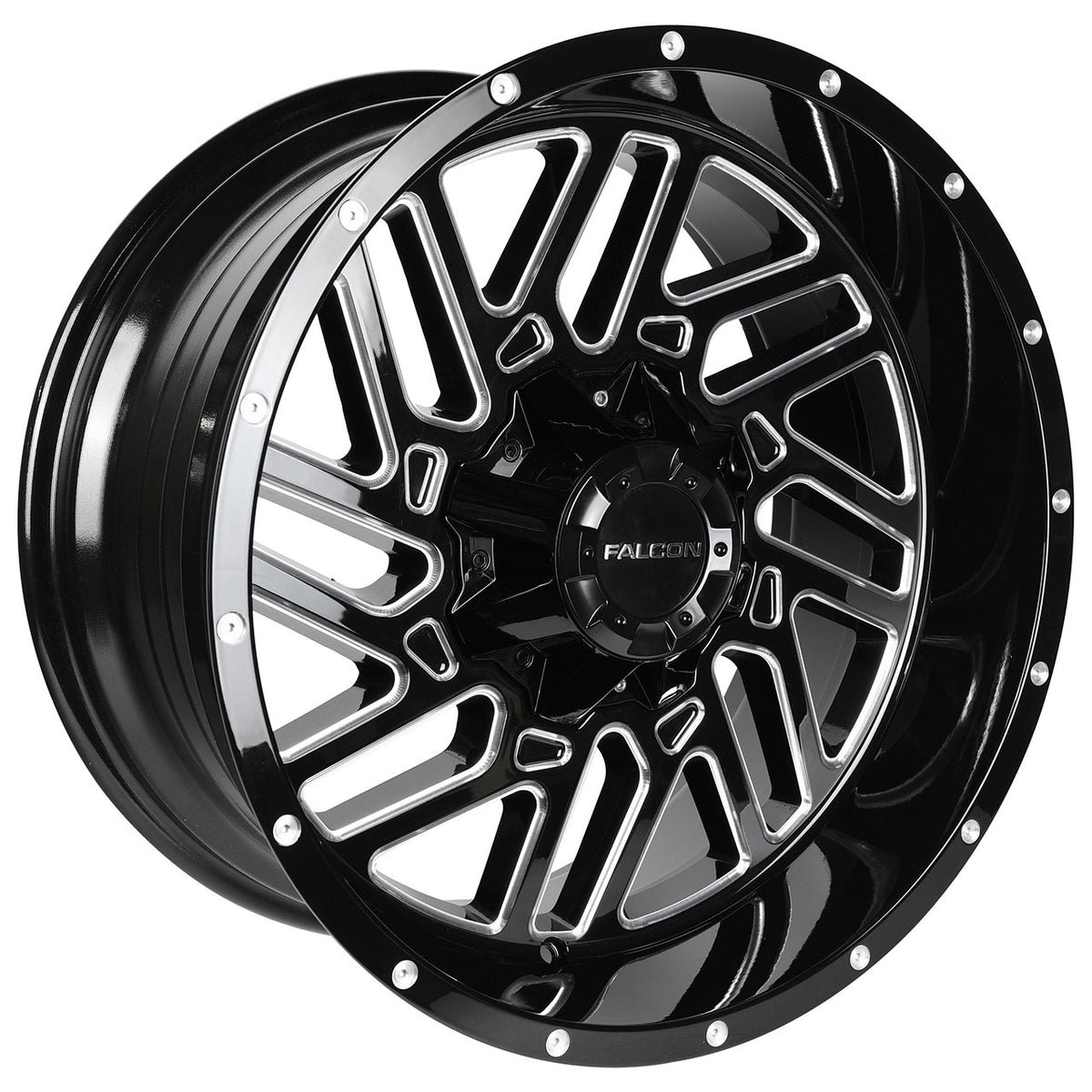 Falcon F2 Black/Machined wheel
