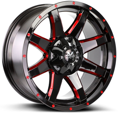 Off-Road Monster M08 Black/Red wheel