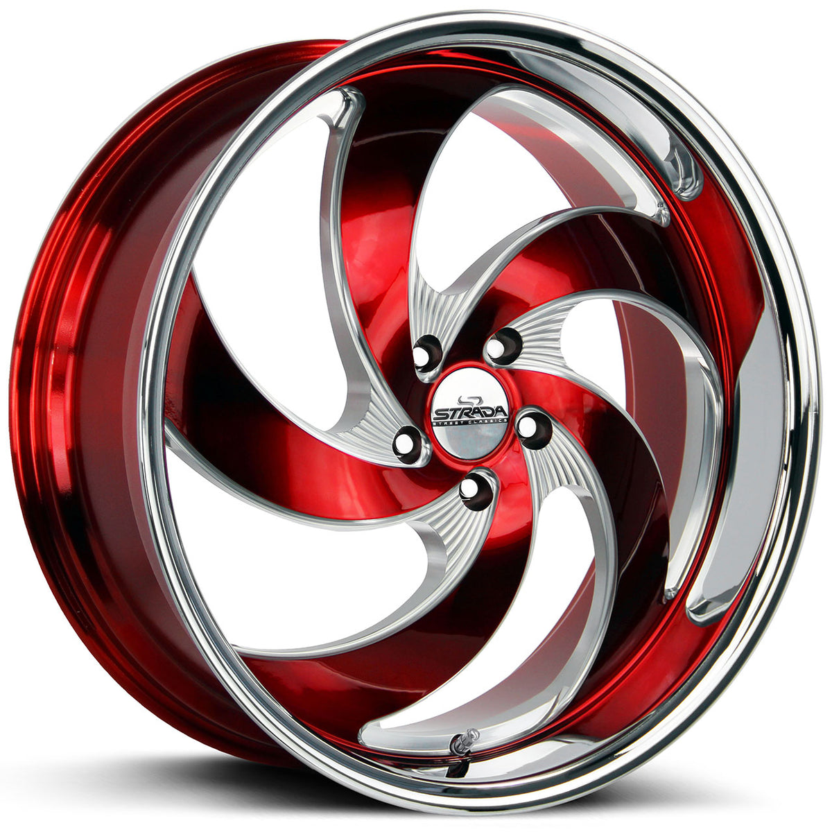 Strada Retro 5 Red/Milled wheel