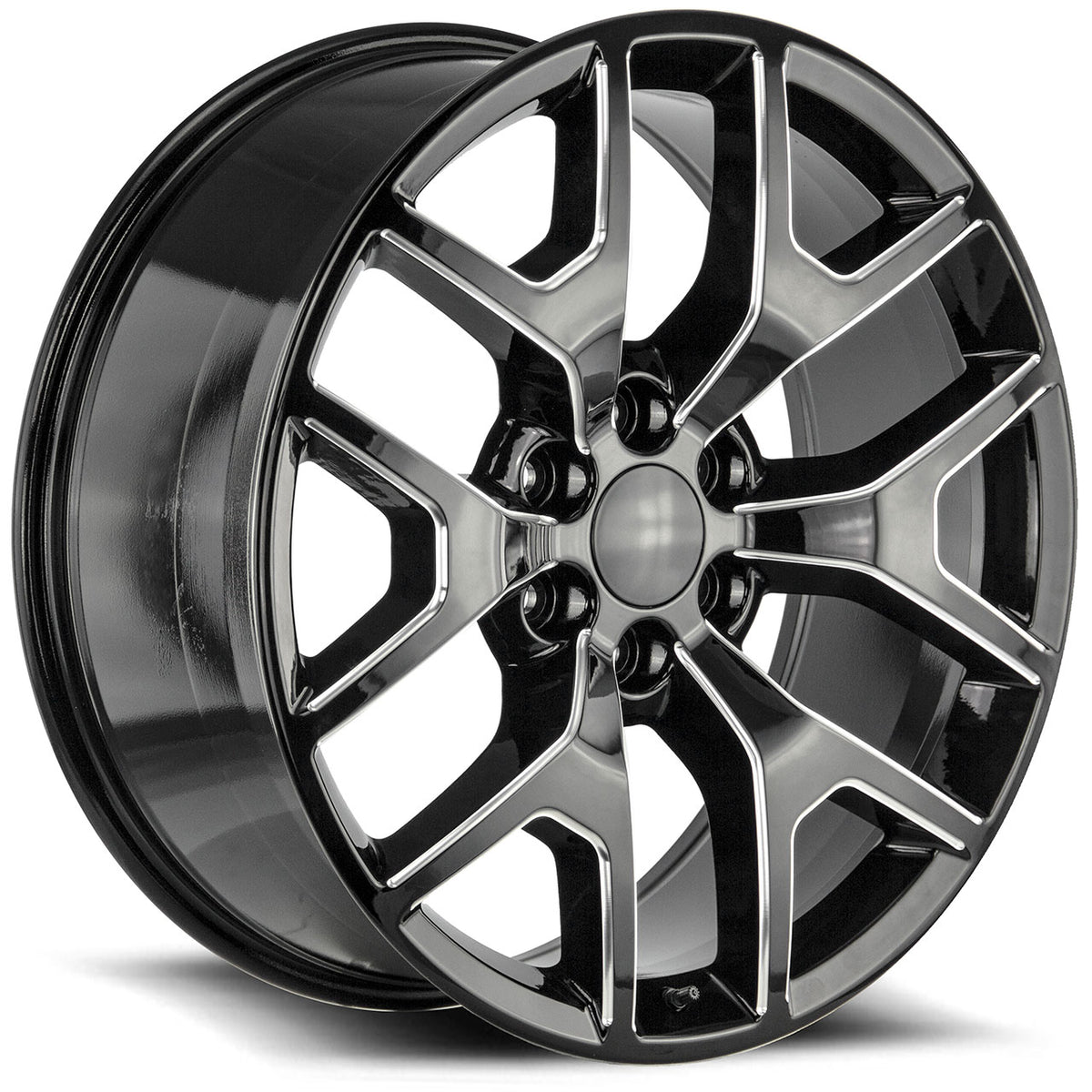 Wheel Replicas By Strada GMC SIERRA Black/Machined wheel