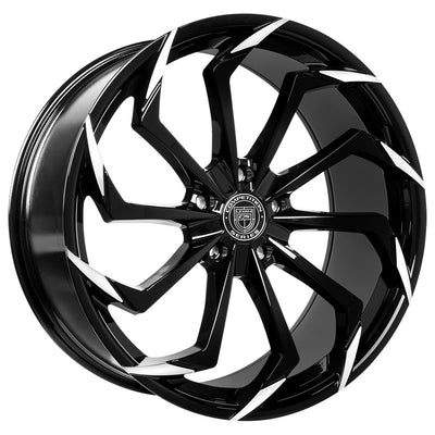 Lexani STATIC Black/Machined wheel