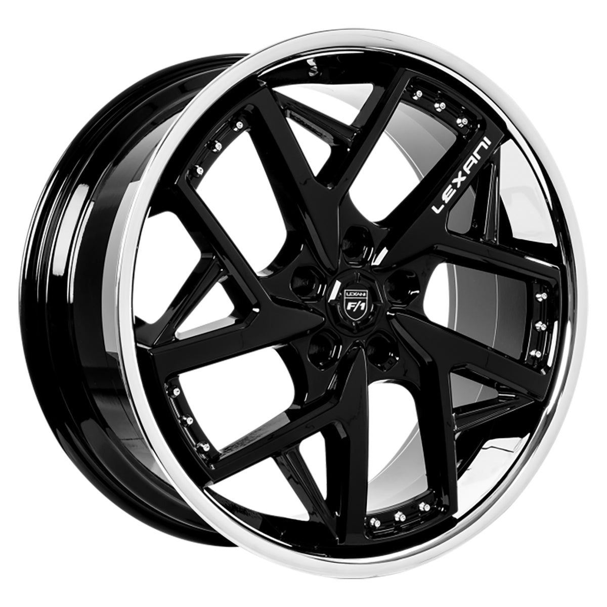 Lexani DEVOE Black/Chrome wheel