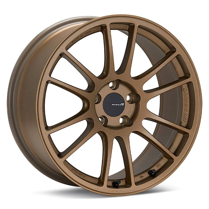 Enkei GTC01RR Titanium/Gold wheel