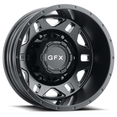 G-FX MV2 DUALLY REAR Black wheel