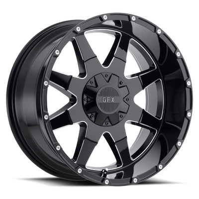 G-FX TR12 Black/Milled wheel
