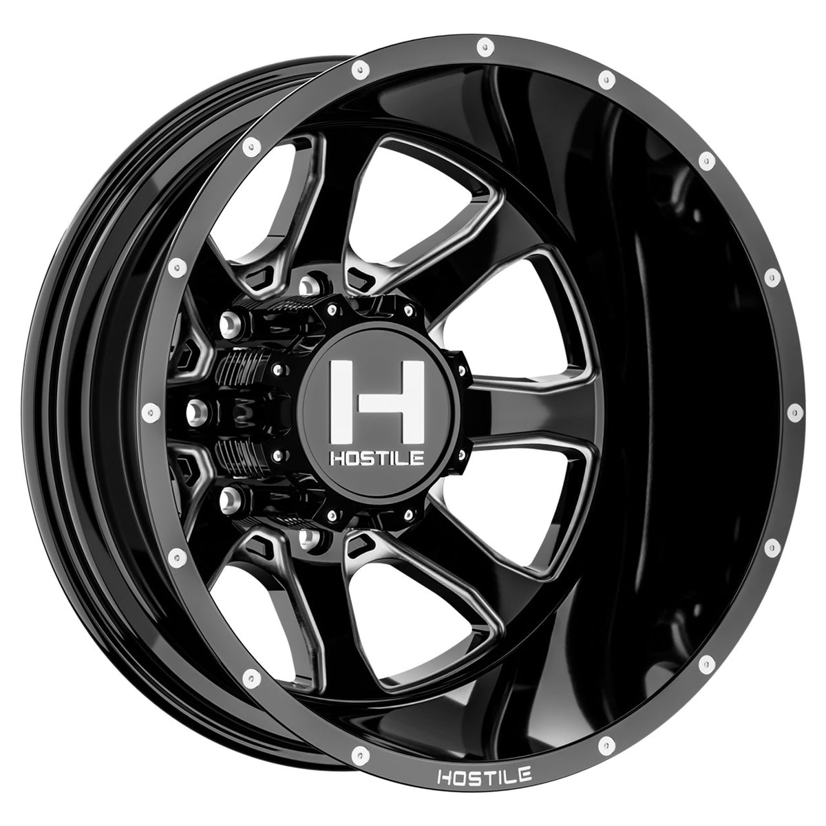 Hostile H403 KODIAK-R Black/Milled wheel