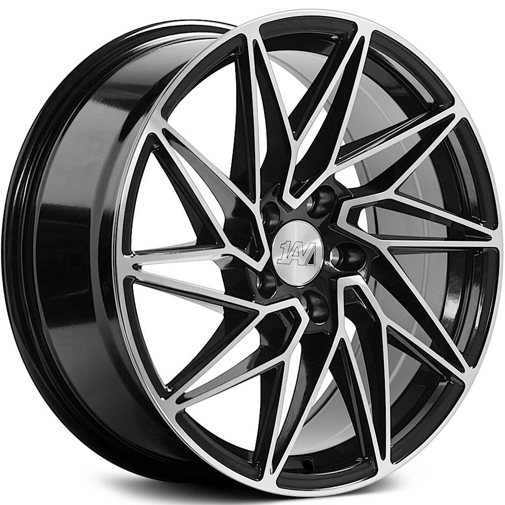 1AV ZX10 Black Machined Wheel