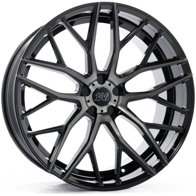 1AV ZX11 Black Machined Wheel