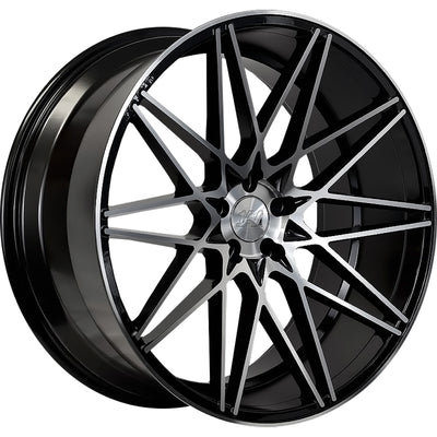 1AV ZX4 Black Machined Wheel