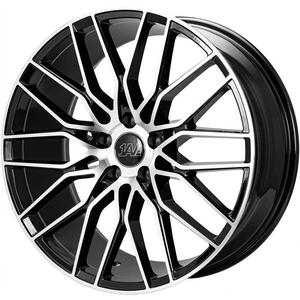 1AV ZX8 Black Machined Wheel