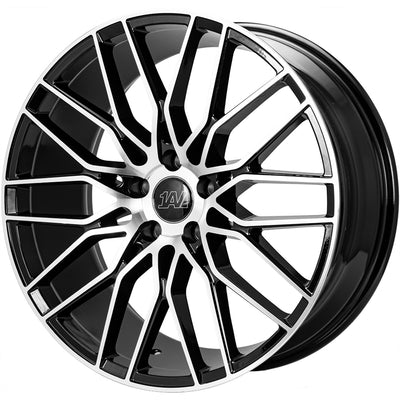 1AV ZX8 Black Machined Wheel