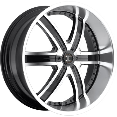 2Crave N04 Black Machined Wheel