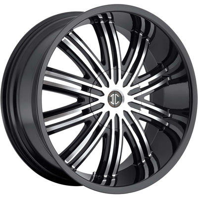 2Crave N07 Black Machined Wheel