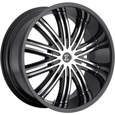 2Crave N07 Black Machined Wheel