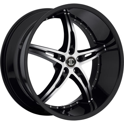 2Crave N14 Black Machined Wheel
