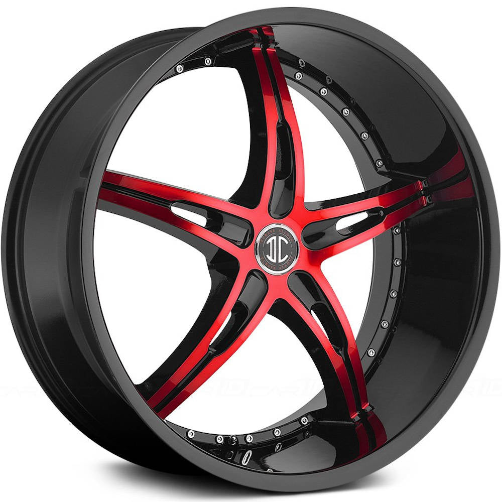 2Crave N14 Black Red Machined Wheel