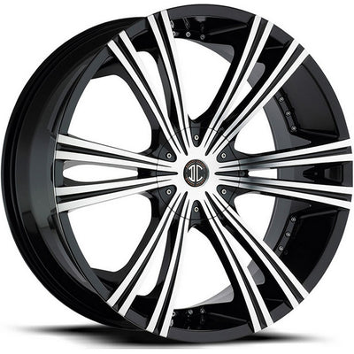 2Crave N28 Black Machined Wheel