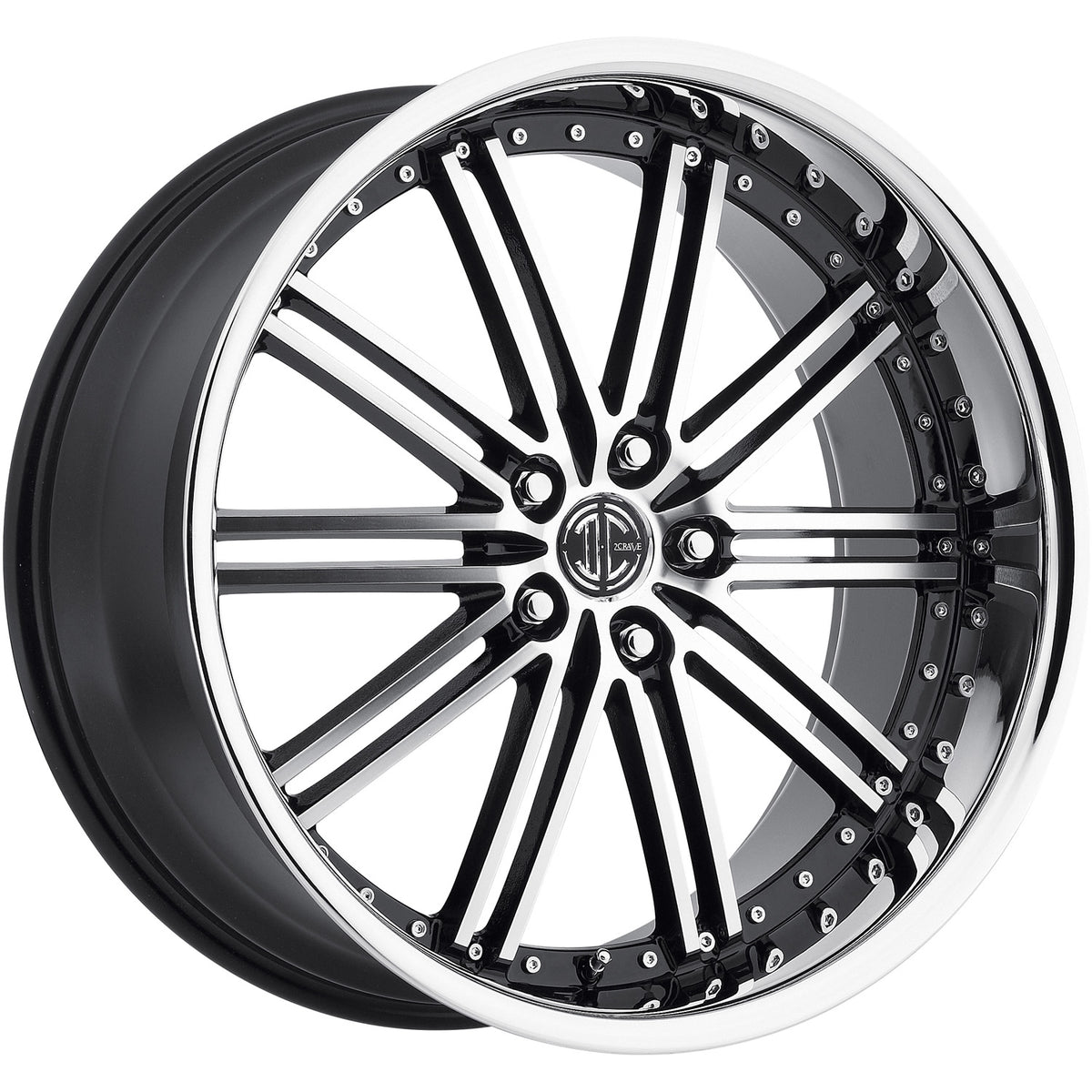 2Crave N33 Black Machined Wheel