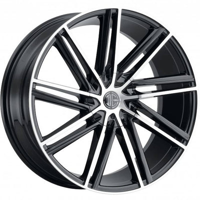 2Crave N39 Black Machined Wheel
