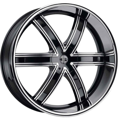 2Crave N44 Black Machined Wheel