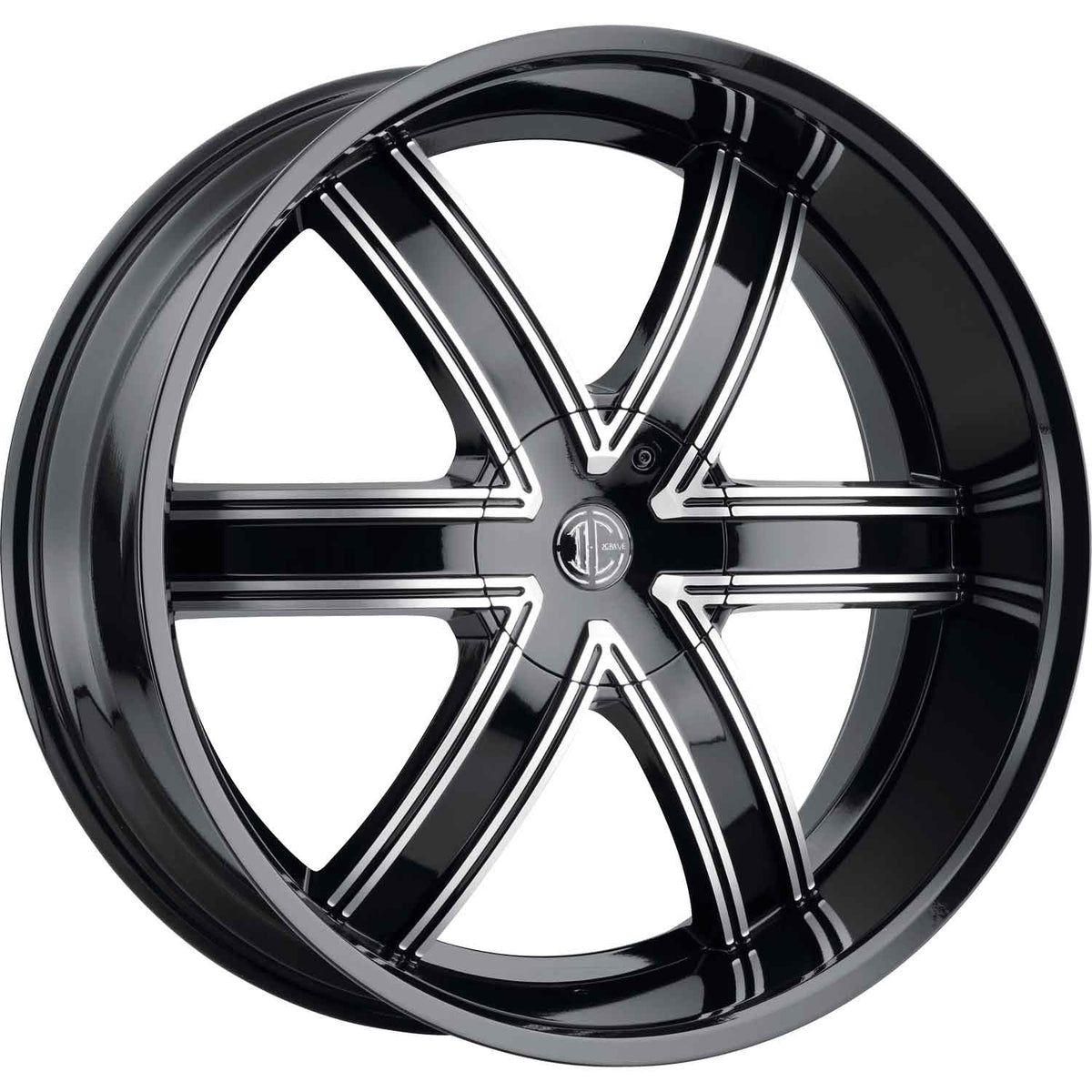2Crave N44 Black Machined Wheel