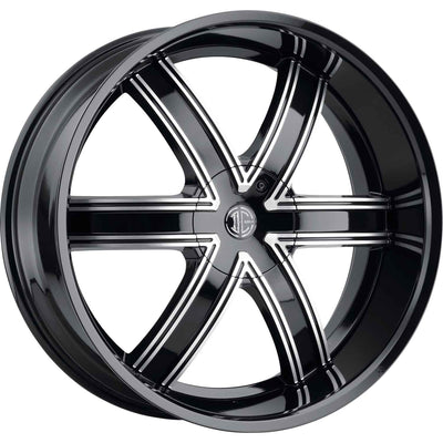 2Crave N44 Black Machined Wheel