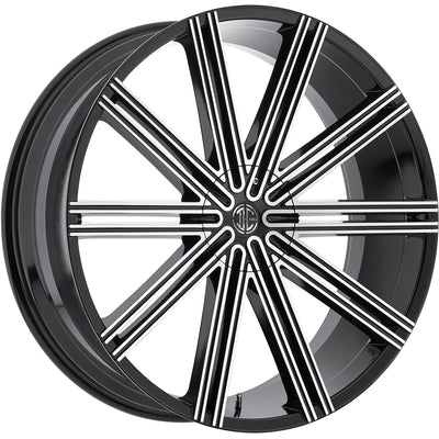 2Crave N47 Black Machined Wheel