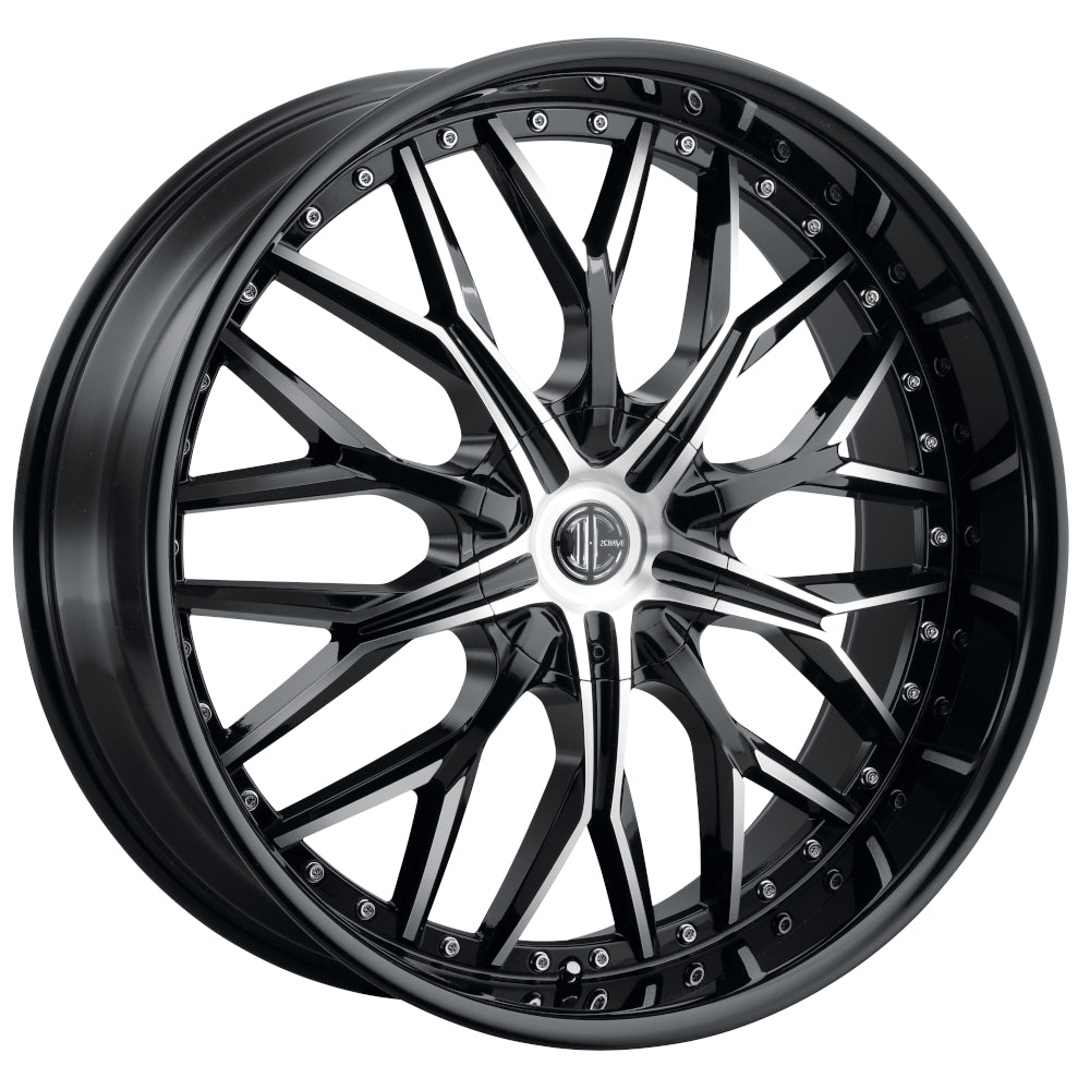 2Crave N49 Black Machined Wheel