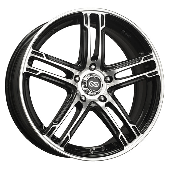 Enkei FD-05 Black/Machined wheel
