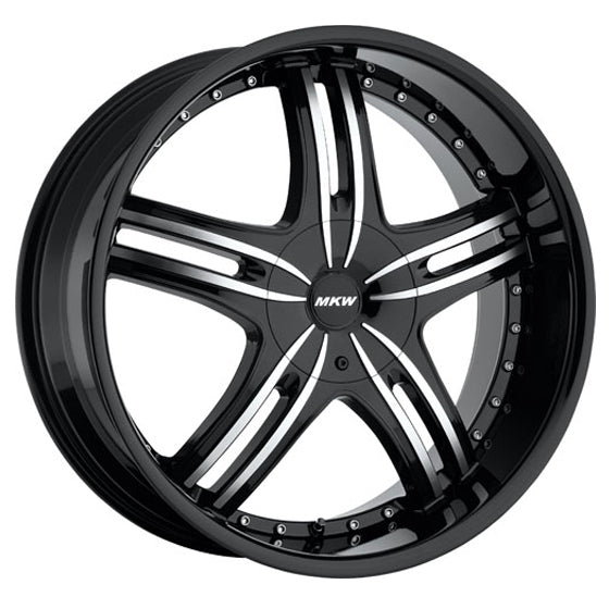 MKW M105 Black/Machined wheel