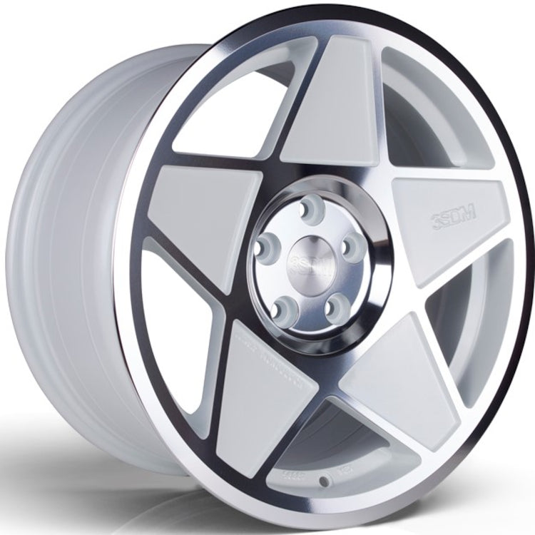 3SDM 0.05-SF White Machined Wheel