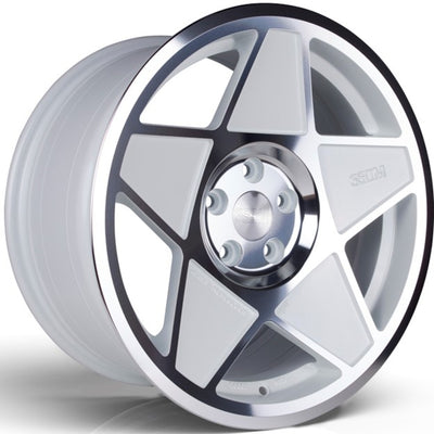 3SDM 0.05-SF White Machined Wheel
