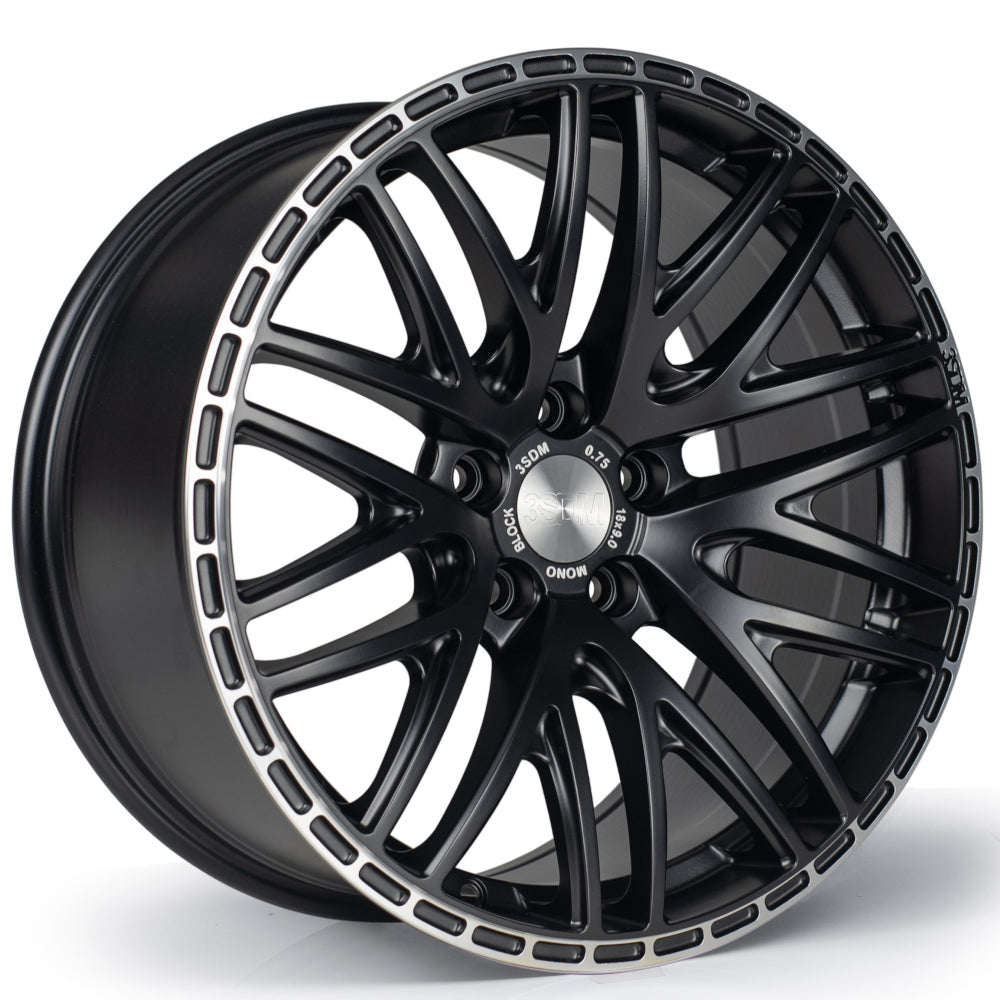 3SDM 0.75 Black Machined Wheel