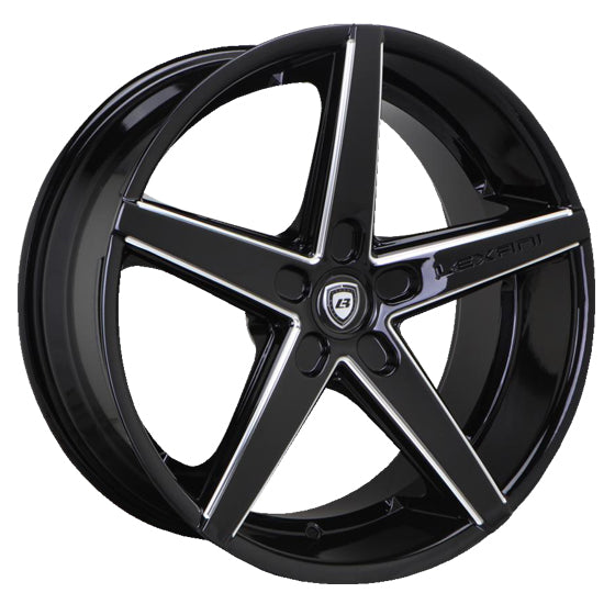 Lexani R-FOUR Black/Machined wheel