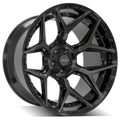 4Play 4P06 Black Brushed wheel