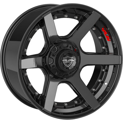4Play 4P60 Black Brushed Wheel