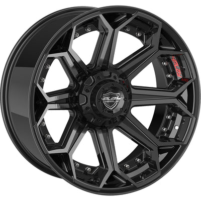 4Play 4P80R Black Brushed Wheel