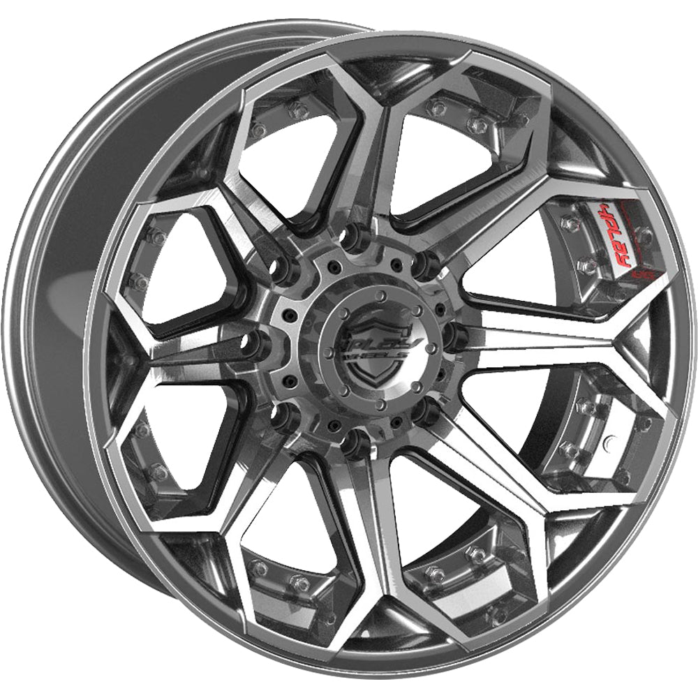 4Play 4P80R Gunmetal Brushed Wheel