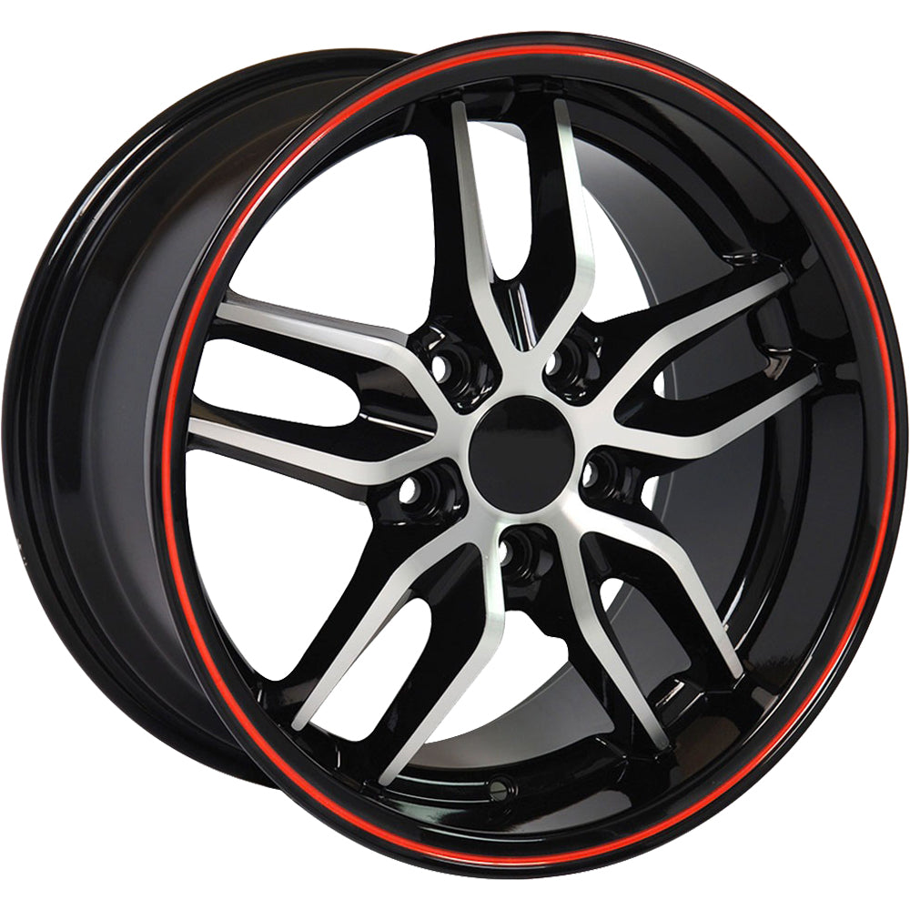 4Play OE Wheels CV18A Black Machined Wheel