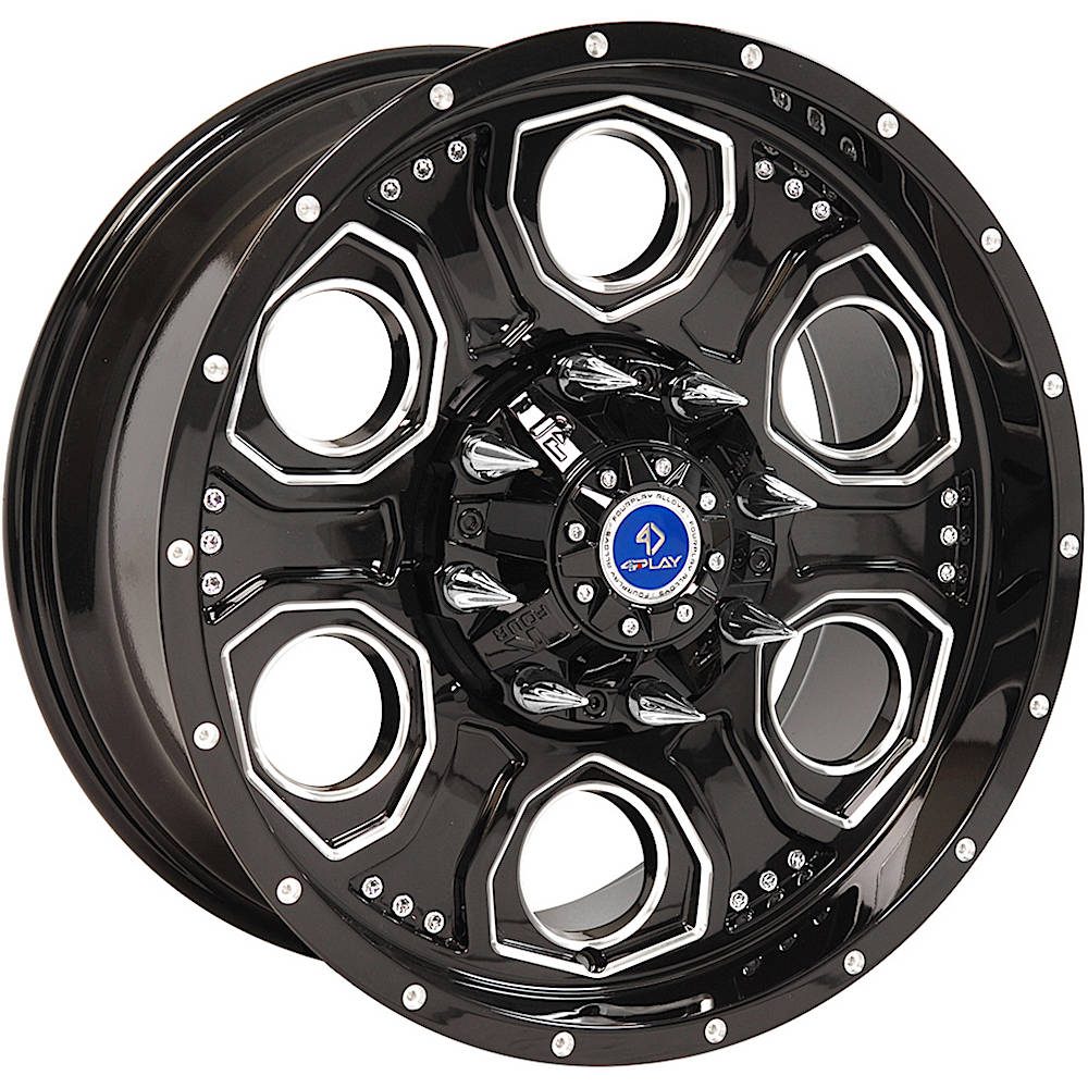 4Play OE Wheels FP02 Black Milled Wheel