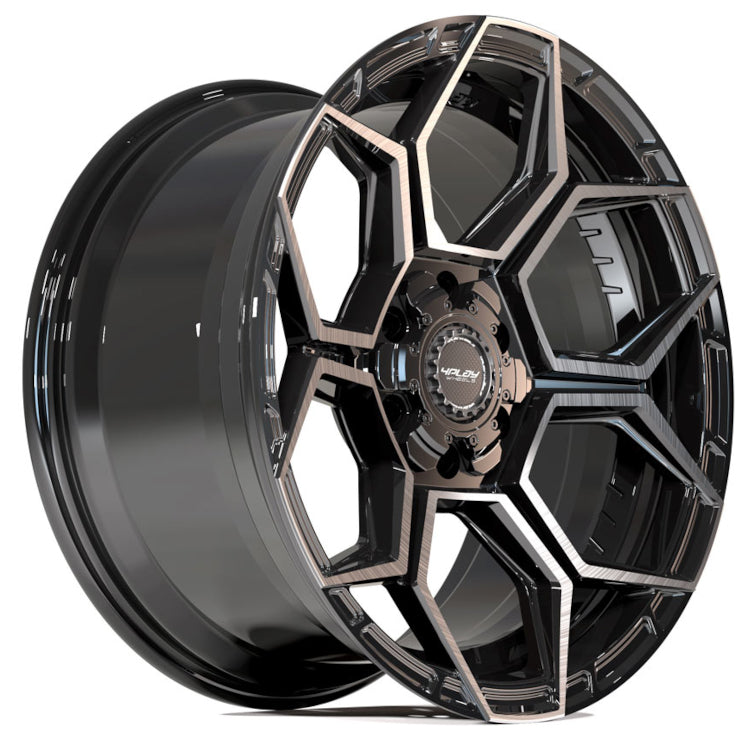 4Play Sport 4PS26 Black Brushed Wheel