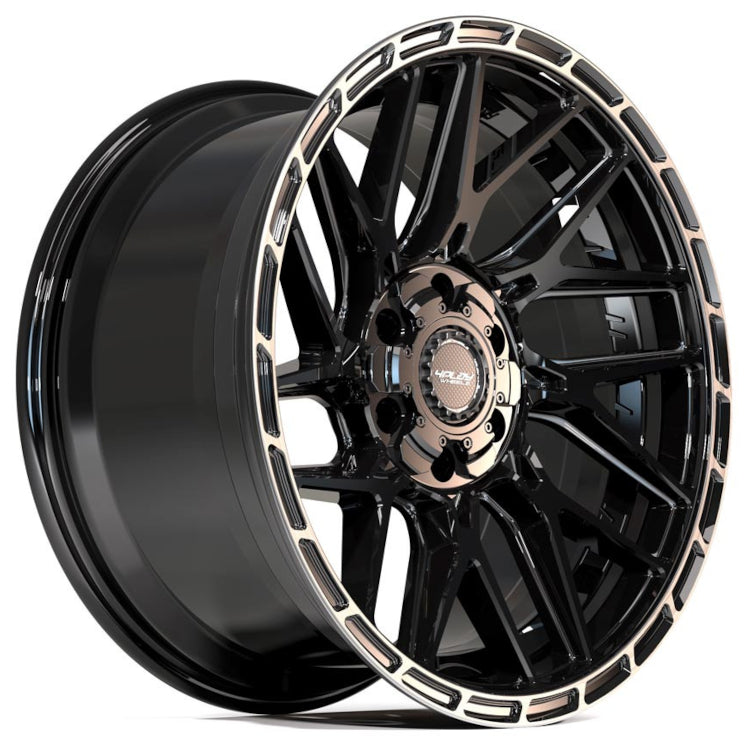 4Play Sport 4PS28 Black Brushed Wheel