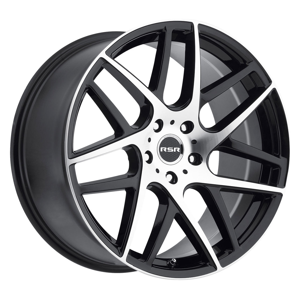 RSR R702 Black/Machined wheel