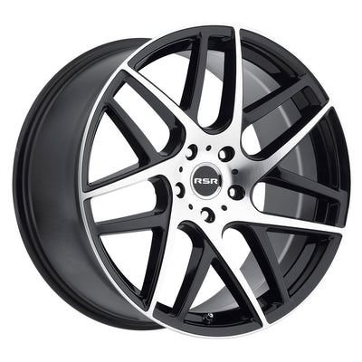 RSR R702 Black/Machined wheel
